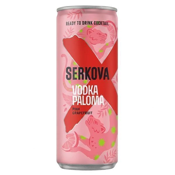 Serkova Vodka Paloma 250ML Vol 5% Pink Grapefruit