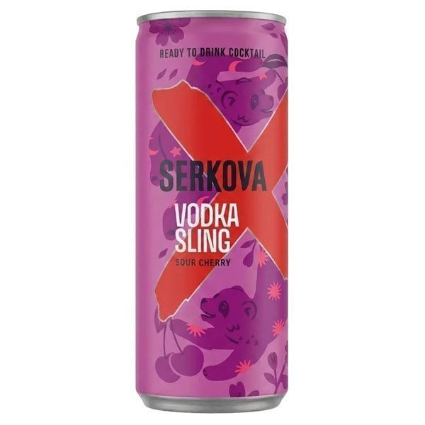 Serkova Vodka Sling 250ML Vol 5% Βυσσινό