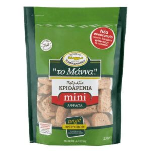 Το Μάννα Παξιμάδι Κριθαρενιο Μίνι 220gr
