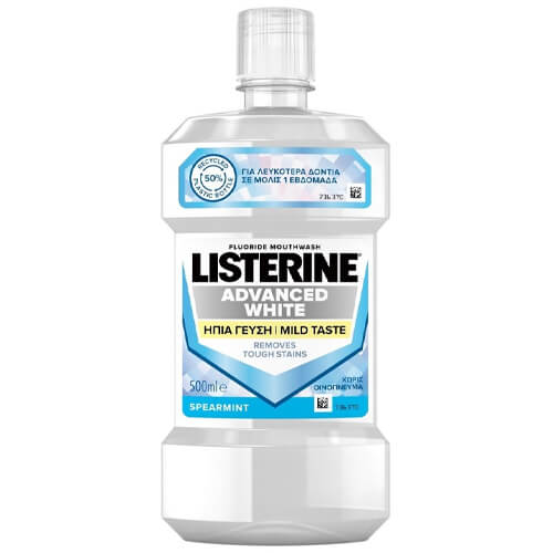 Listerine Στοματικό Διάλυμα 500ml Advanced White Mild