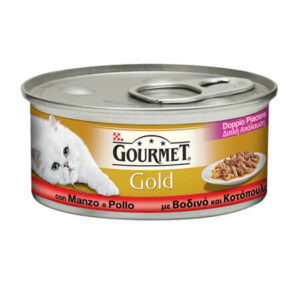 Gourmet Gold Γατοτροφή 85gr (Βοδινο-Κοτοπουλο)