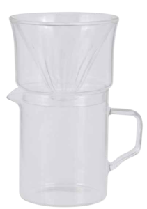 Coffee Dripper Pour Over Belogia Cddw 402 400ML Διπλών Τοιχωμάτων Από Βοριοπυριτικό Γυαλί