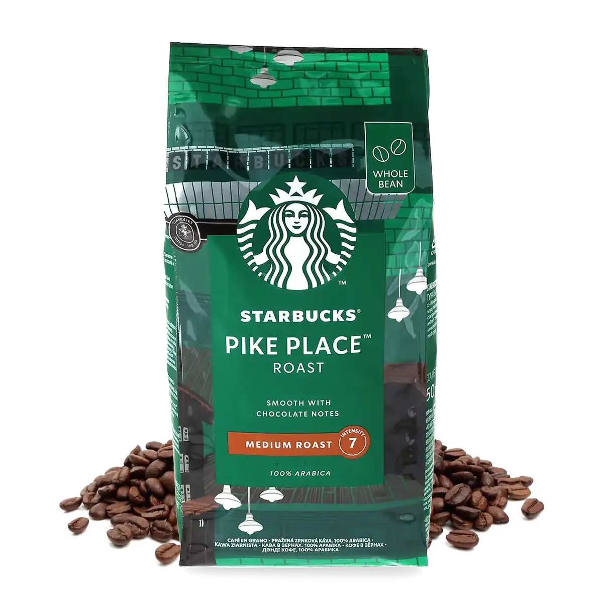Starbucks Pike Place Roast Κόκκοι - 450g Medium Roast 100% Arabica