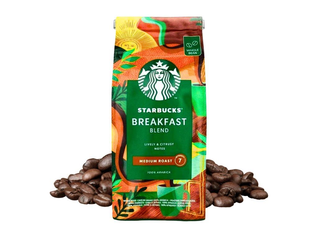Starbucks Breakfast Blend 450g Σε Κόκκους Medium Roast 100% Arabica