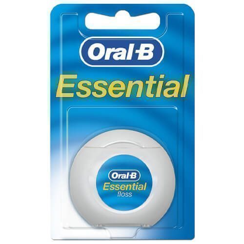Oral-B Οδοντικό Νήμα Κερωμένο Essential Floss 50M (mint)