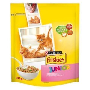 Friskies Γατοτροφή Φακελάκι 375gr (Junior) (Κοτόπουλο-Γαλοπούλα-Λαχανικά-Γάλα)