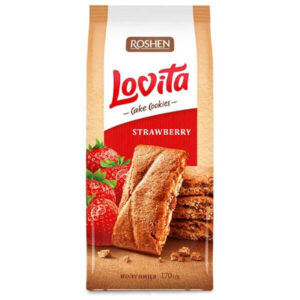 Roshen Lovita Cake Cookies 168GR - (φραουλα)
