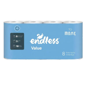 Endless Χαρτι Υγειας Value 3ply - (85gr. X 8ρολλa)