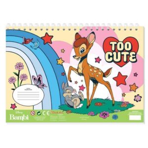 Μπλοκ Ζωγραφ Bambi 23x33 40φυλ Αυτοκ-Στενσιλ- 2σελ Χρ 2σχ