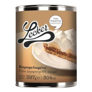 Lecker Ζαχαρουχο Γαλα Καραμελωμενο 397GR - (8% Λιπαρα)