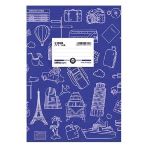 Salko Τετραδιο Πλαστικο Ριγε 50 Φυλλων (17x25cm) - (d-Blue)