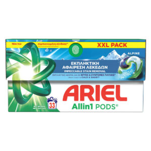 Ariel Pods Πλυντηριου Ρουχων 33τεμ. - (alpine)