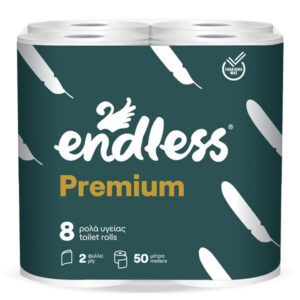 Endless Χαρτι Υγειας Premium - (185gr. X 8 Ρολλα)