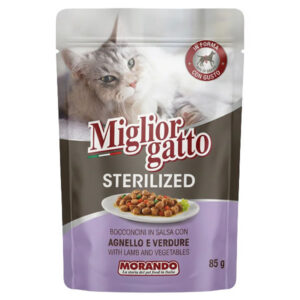Miglior Γατοτροφη Μπουκιες Στειρωμενα 85GR - (αρνι & Λαχανικα Σε Σαλτσα)