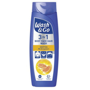Wash & Go Body Face Hair Wash 3in1 360ML - (vitamin C)
