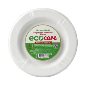 Ecocare Πιατα Απο Ζαχαροκαλαμο Premium 18CM - (6τεμ.)
