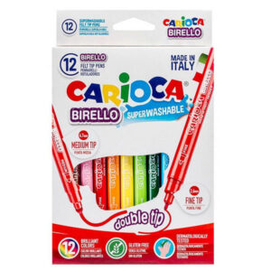 Carioca Μαρκαδοροι Με Διπλη Μυτη (12τεμ.) - (birello) (23058)