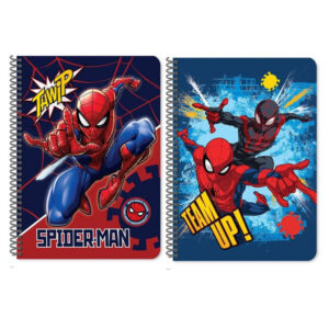 Τετραδιo Σπιραλ 17χ25 2θεμ 60φ - (spiderman) (2 Σχεδια)