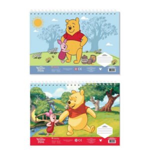 Μπλοκ Ζωγραφικης Με Αυτοκολλητα Winnie The Pooh 23x33 40φ Αυτοκολλητα (2 Σχεδια) (565897)