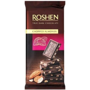 Roshen Dark Σοκολατα Υγειας 85gr. - (αλατισμενα Αμυγδαλα)