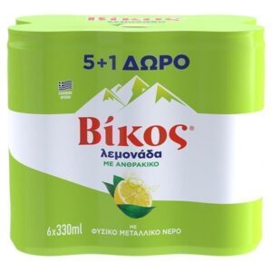 Βικος Λεμοναδα Κουτι 330ML - (5+1 Δωρο)