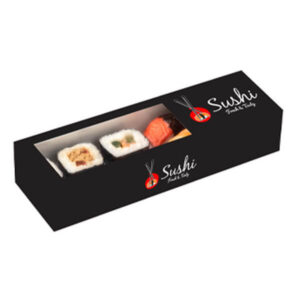Luxury Κουτί Sushi Με Παράθυρο 26x7.5x4.5