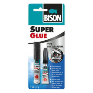 Bison Super Glue Κολλα Για Πλαστικα (3ml+2gr)
