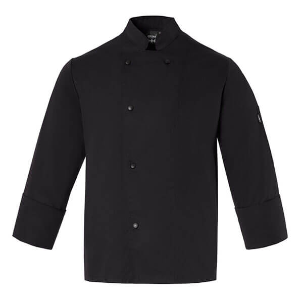 Σακακι Chef Unisex Μανικια 3/4 Μαυρο Small 50-321-2
