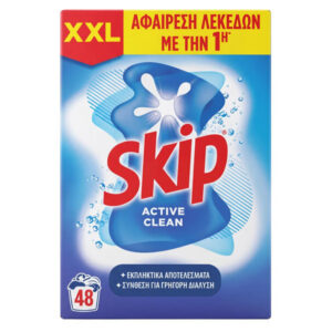 Skip Σκονη 3,120KG (48μεζ.) - (active Clean)