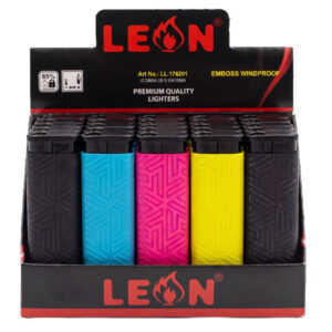 Leon Αναπτηρας Αντιανεμικος Emboss Ll.174001 (25τεμ.)