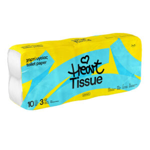 Heart Tissue Χαρτι Υγειας 3φυλλο 100gr. - (10 Ρολα) (deco) (3011113)