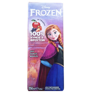 Frozen Χυμος 250ML - (3 Φρουτα) (μηλο-Σταφυλι-Φραουλα 100% Φυσικος)