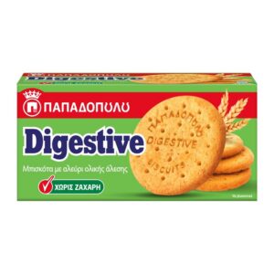 Παπαδοπούλου Digestive 250gr (Ολικής) (Χωρίς Ζάχαρη)