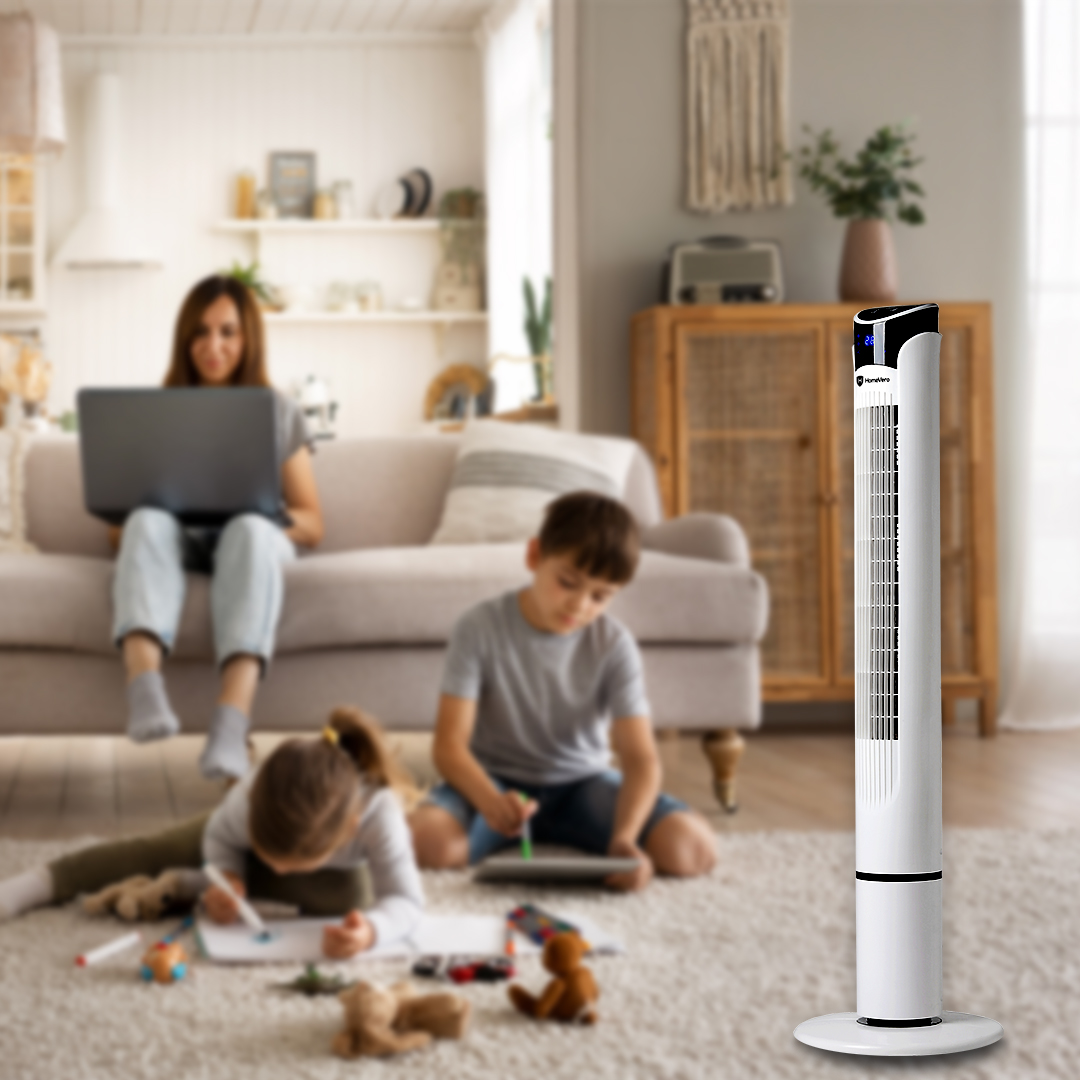 HomeVero Tower Fan with RC HV-DTF45W - Image 3