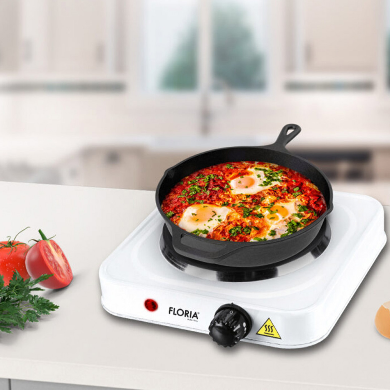 Single Hotplate (White) 17.5cm ZLN2829 - Image 5