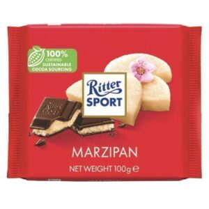 Ritter Sport Μαυρη Σοκολατα 100GR. - (Marzipan)