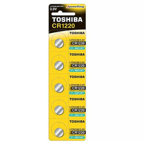 Toshiba Μπαταρια (cr1220) 3V Lithium (5τεμ.)