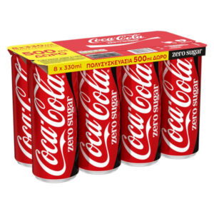 Coca Cola Zero (8x330ml) (500ml Δωρο)