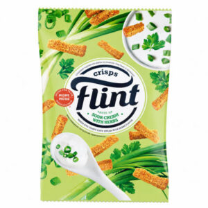Flint Φρυγανισμενο Ψωμι Σιτου-Σικαλης 50γρ - (sour Cream With Herbs)