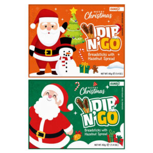 Χρισουγεννιατικα Dip N' Go Τραγανα Κριτσινακια Με Αλειμμα Κακαο (24X40GR.)