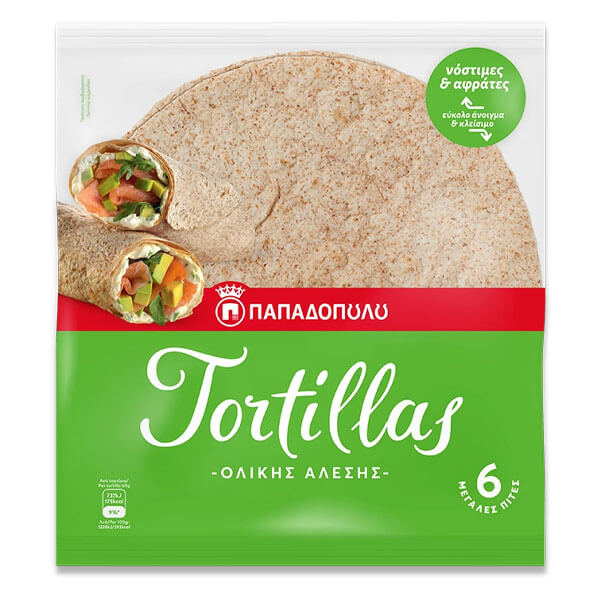 Παπαδοπουλου Τορτιγια Ολικης (6ΤΕΜ.) - 370GR.