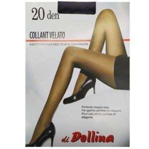 Dollina Καλσον Lycra Velato 20den (νο4) - (μαυρο)