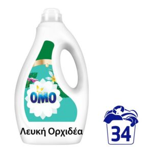 Omo Υγρο Πλυντηριου 34μεζ. (1,53lit) - (λευκη Ορχιδεα)